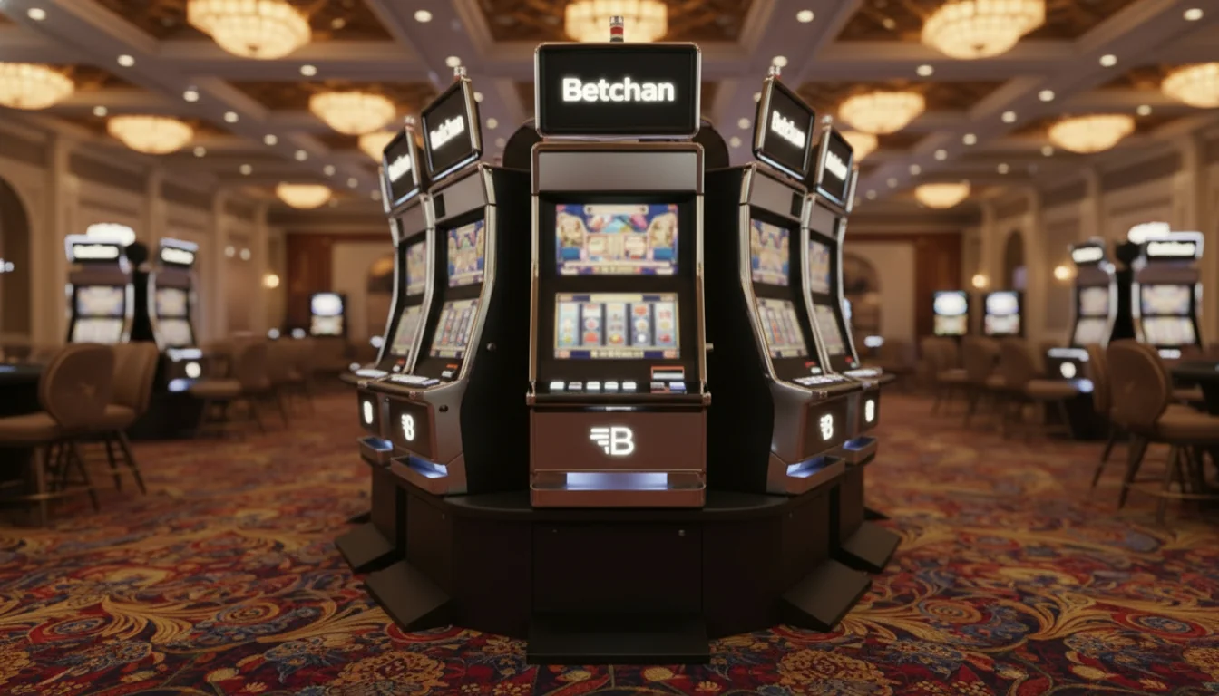 A digital display of casino slot icons
